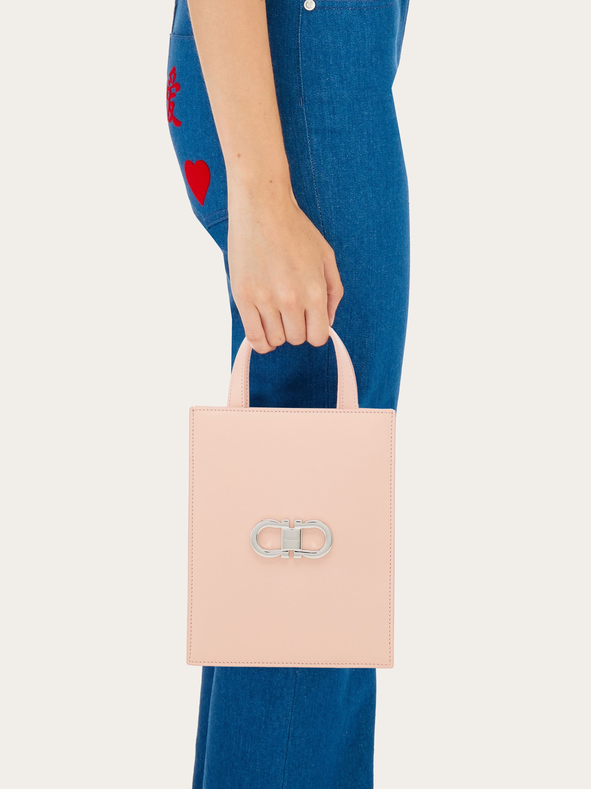 Double Gancini mini tote bag - 2