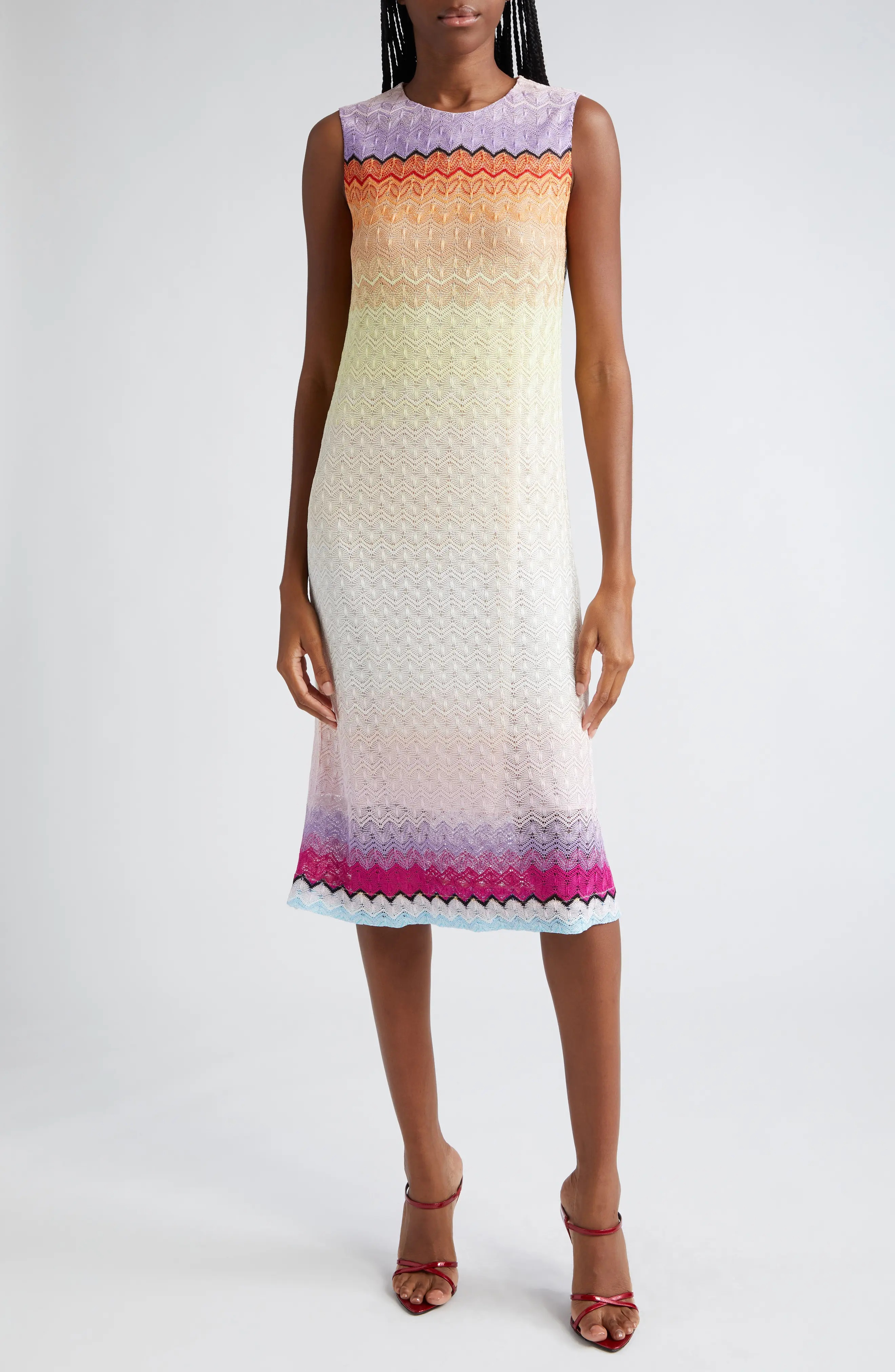 Gradient Sleeveless Dress - 1