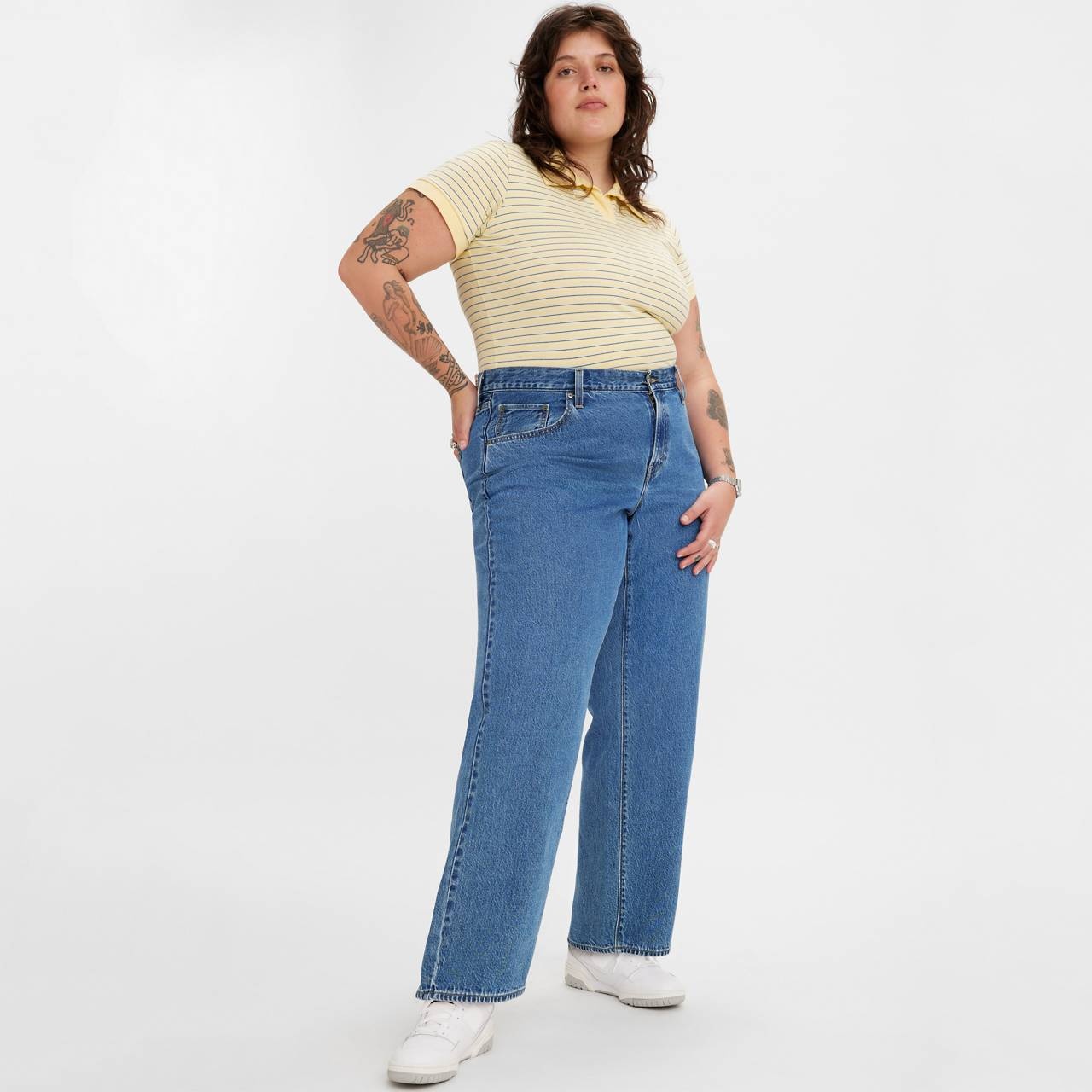 BAGGY DAD WOMEN'S JEANS (PLUS SIZE) - 2