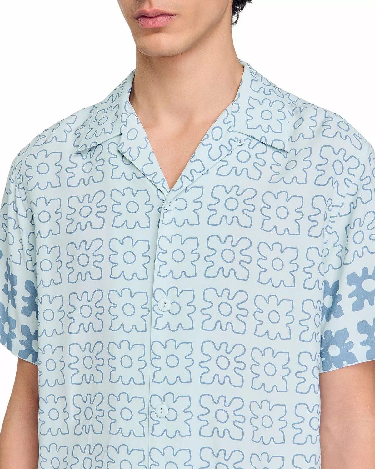 Vintage Flower Regular Fit Camp Shirt - 4
