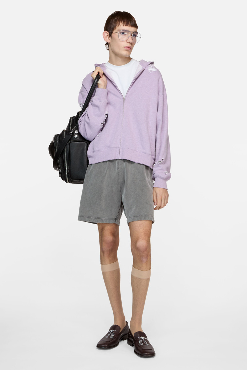 Acne Studios Hooded logo sweatshirt - Faded purple outlook
