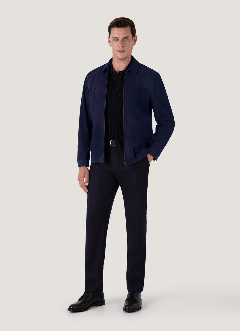 Sunspel Suede Harrington Jacket outlook