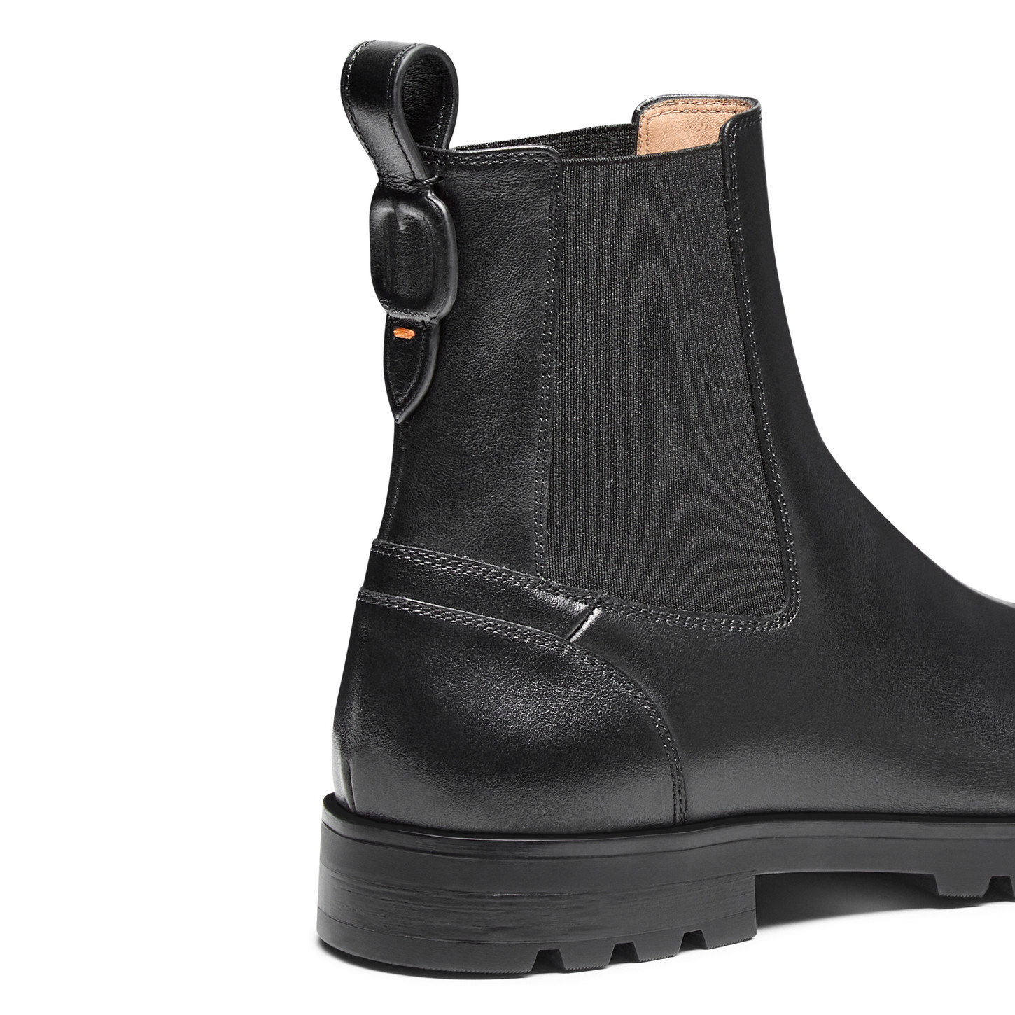 Women’s black leather Chelsea boot - 6
