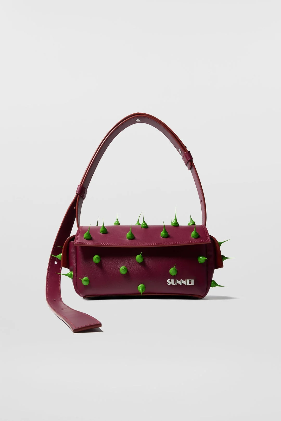 SPIKY SMALL LABAULETTO BAG / burgundy - 1