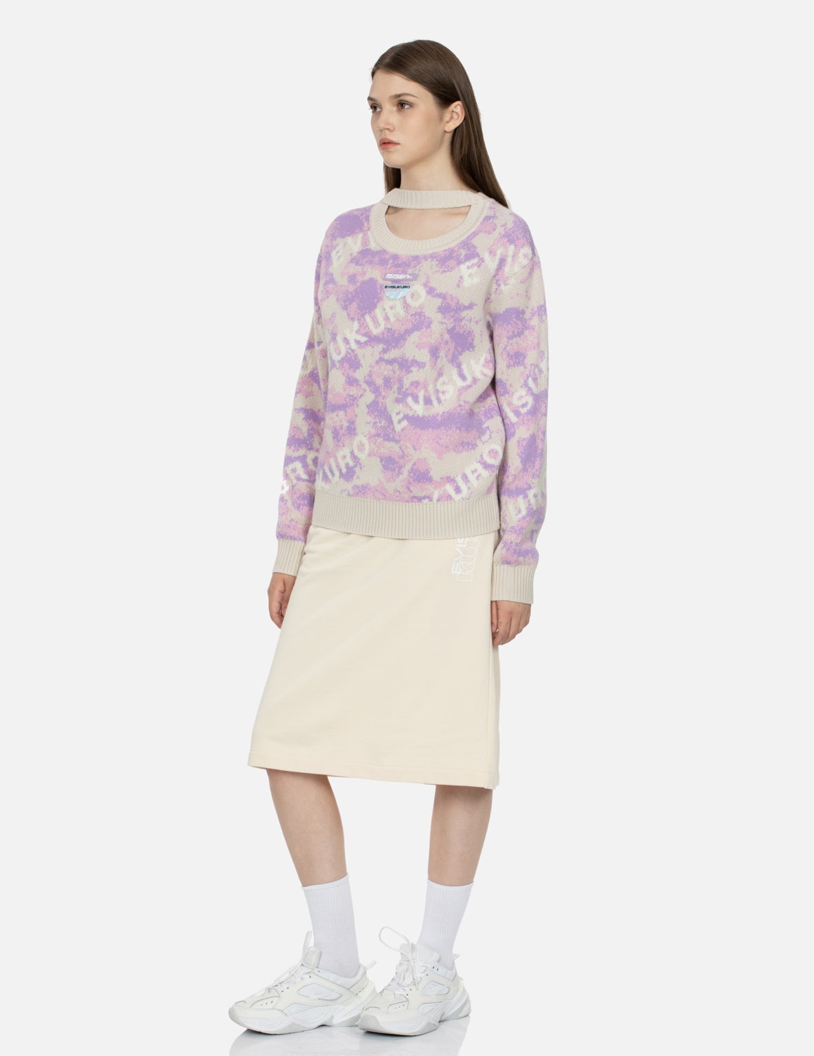 Monogram Jacquard Camouflage Oversized Sweater - 3