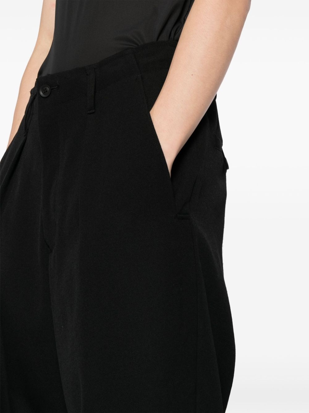 wool tapered trousers - 5