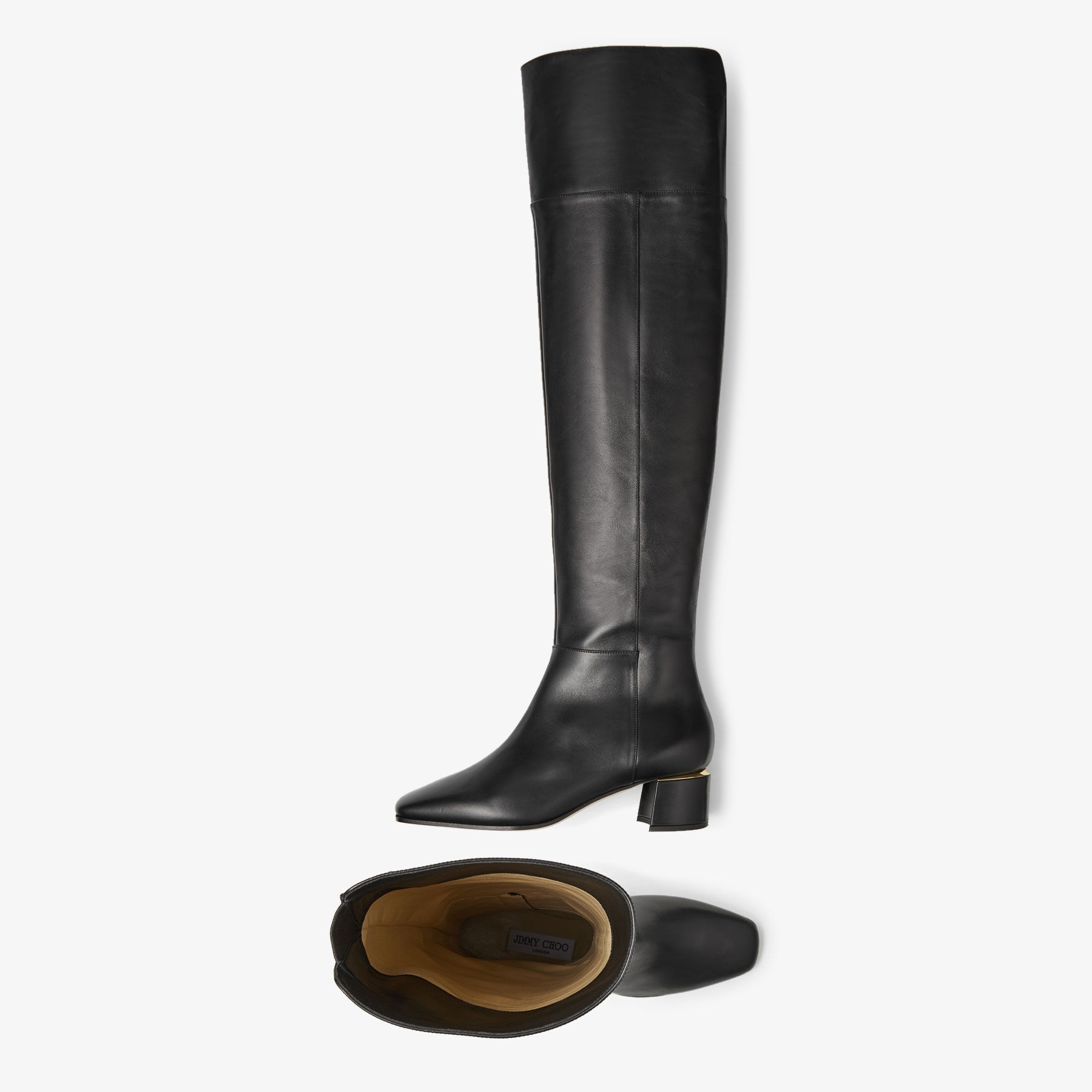 Loren Over The Knee 45
Black Calf Leather Over-The-Knee Boots - 4