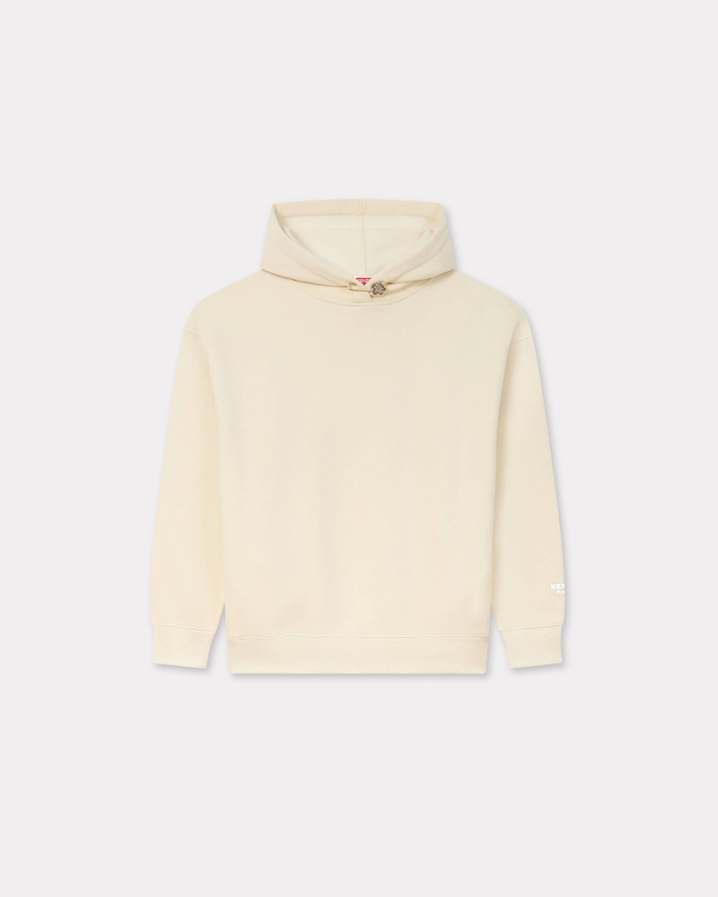 'Boke Flower' pin oversized hoodie in cotton 1