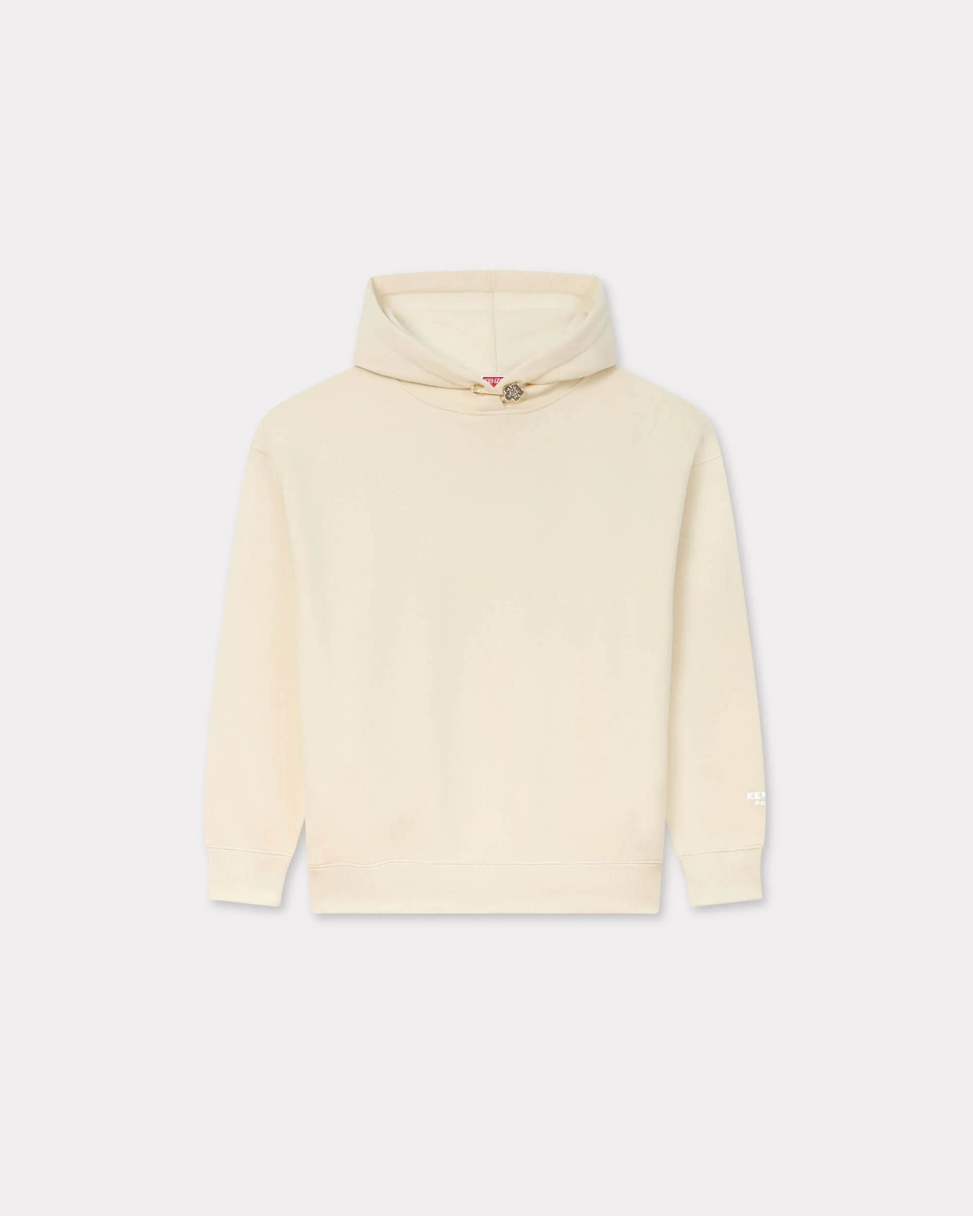 'Boke Flower' pin oversized hoodie in cotton - 1