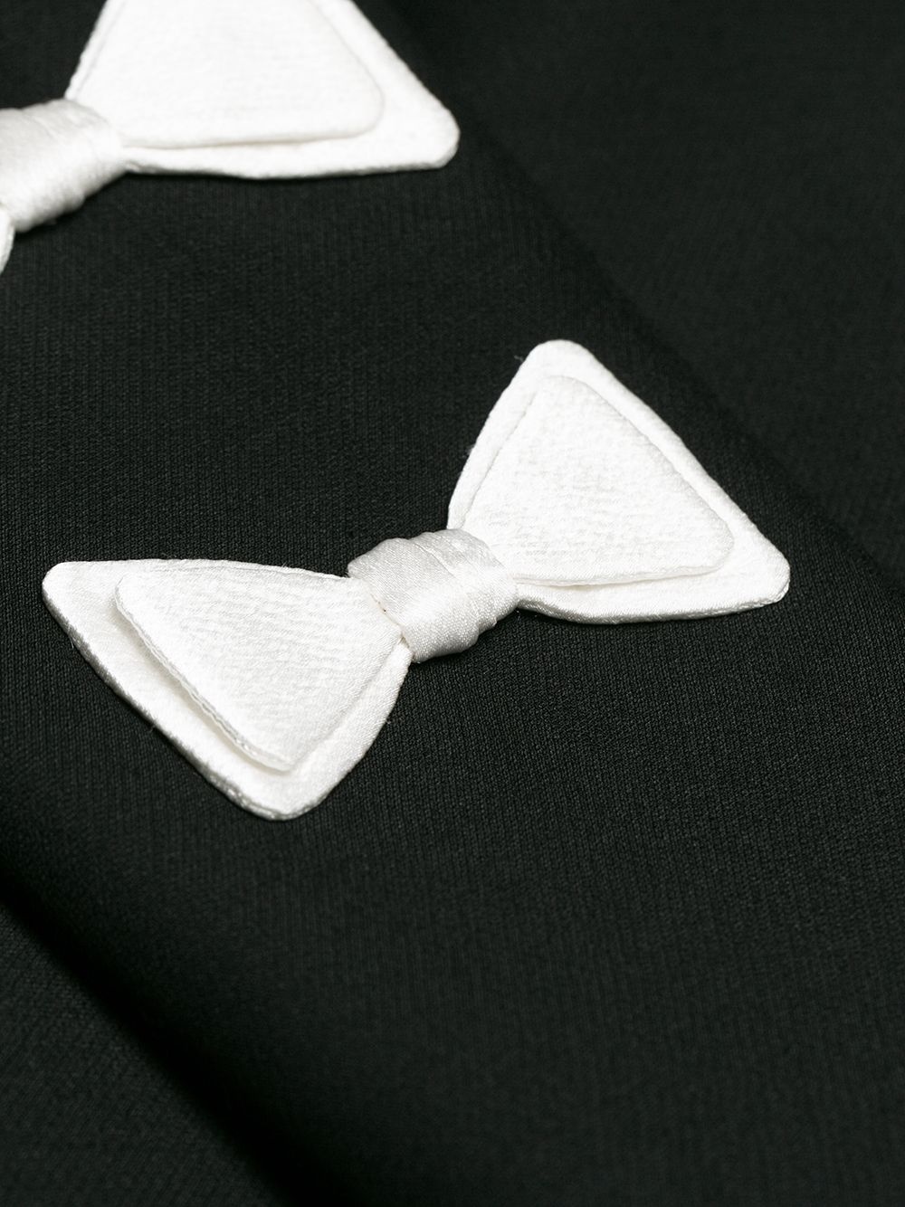 bow-detailed mini dress - 8