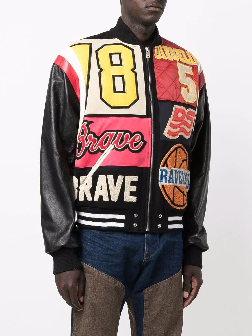 Varsity printed bomber jacket - 3