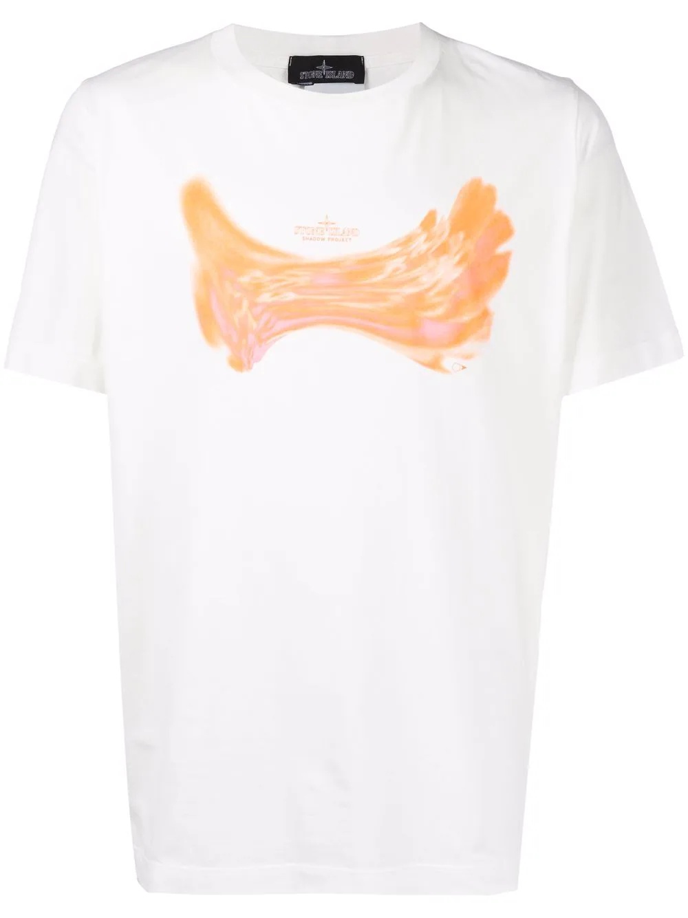 abstract-print T-shirt - 1