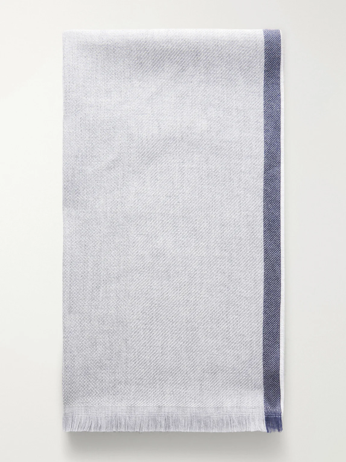 Fringed Wool and Cashmere-Blend Scarf - 1