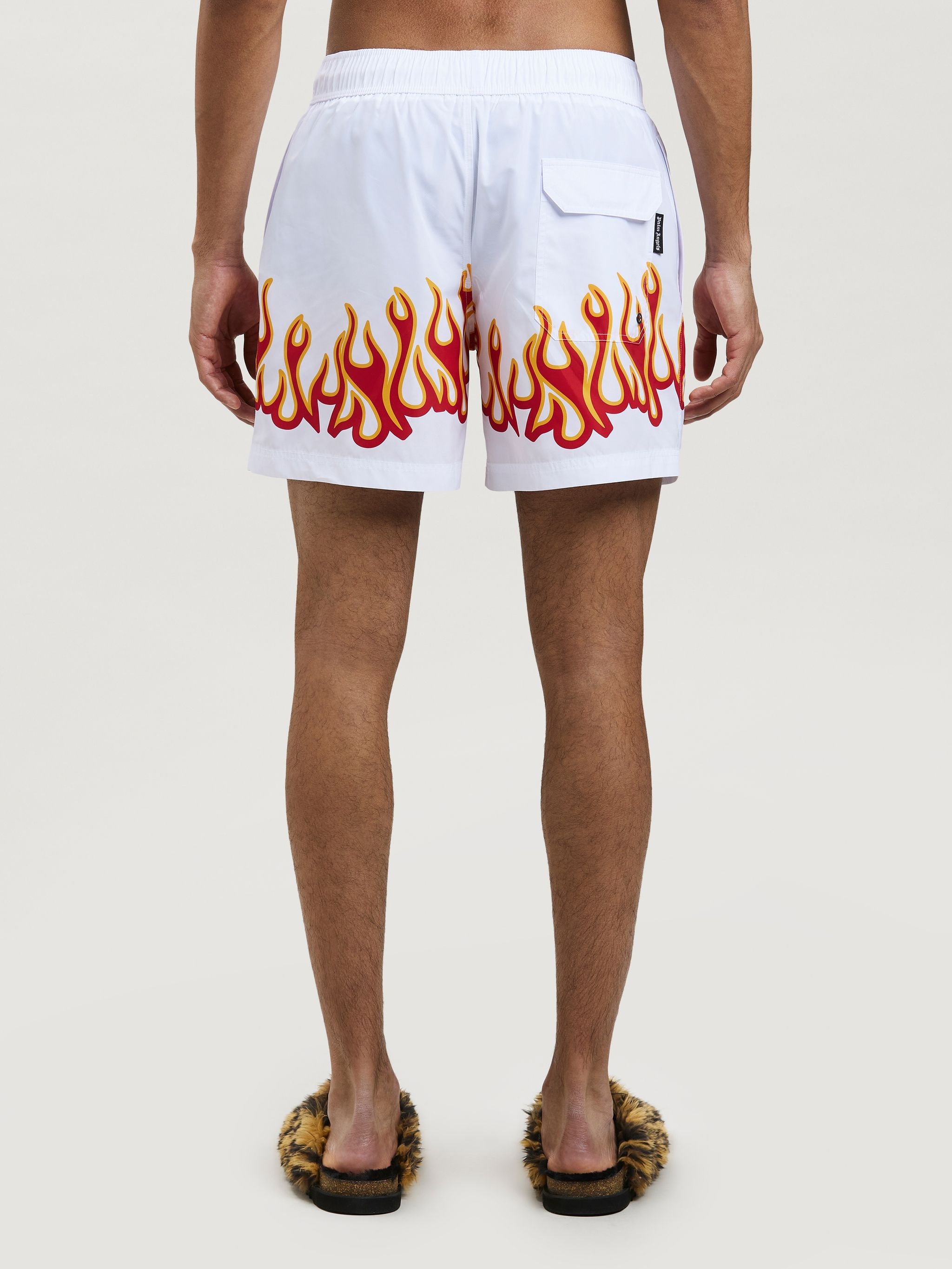BURNING FLAMES PRINT SWIMSHORT - 5