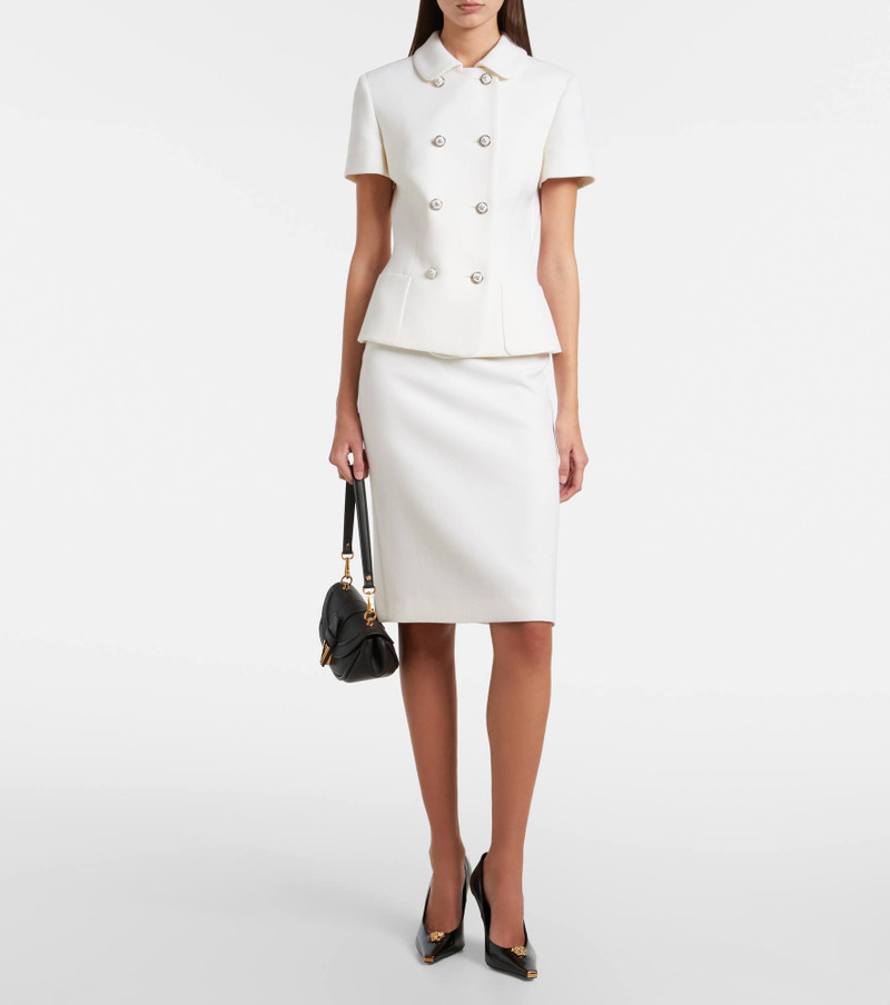 VERSACE Virgin wool midi skirt outlook