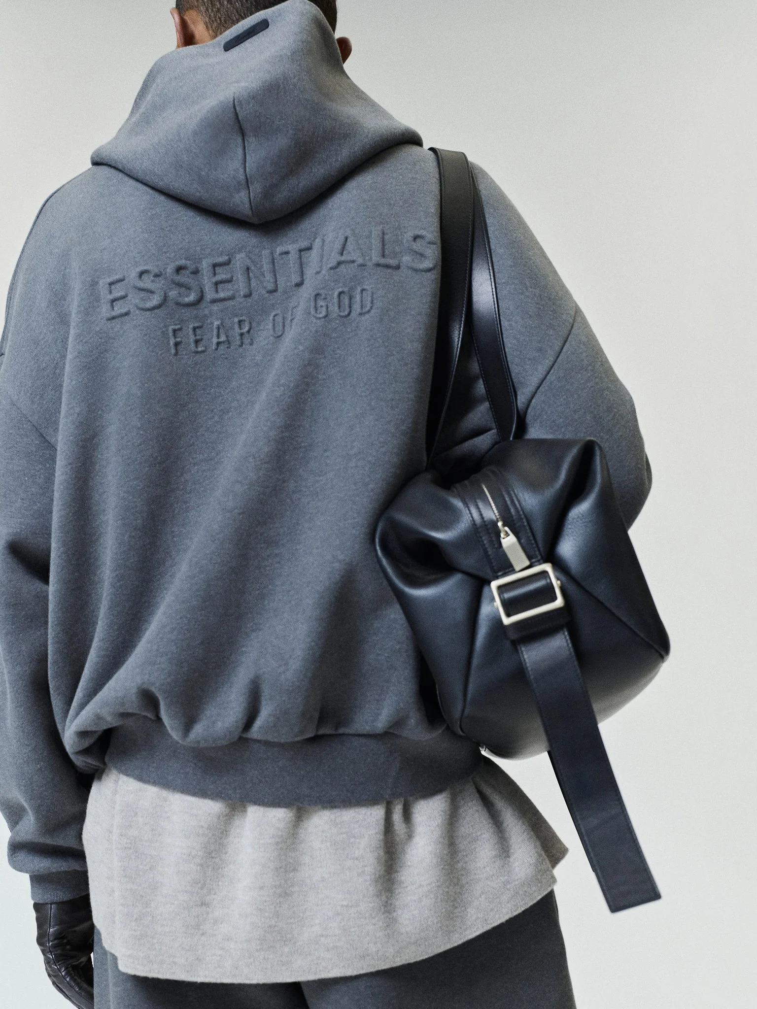 Embossed FW26 90s Relaxed Zip-Up Hoodie - 1