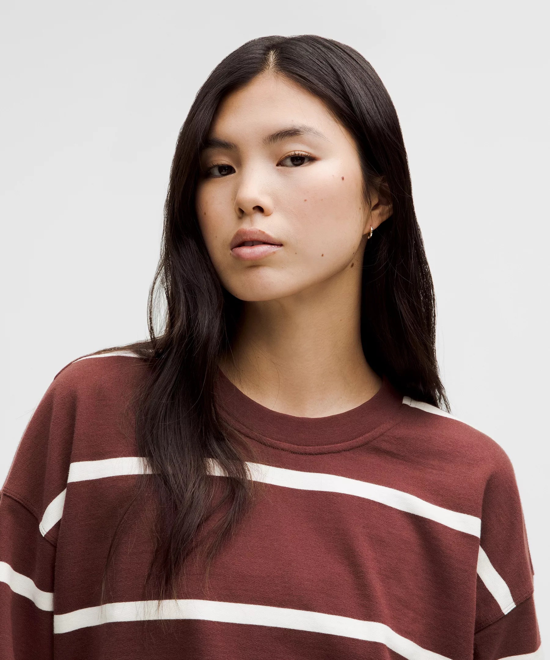 Perfectly Oversized Cropped Crew *Stripe - 4