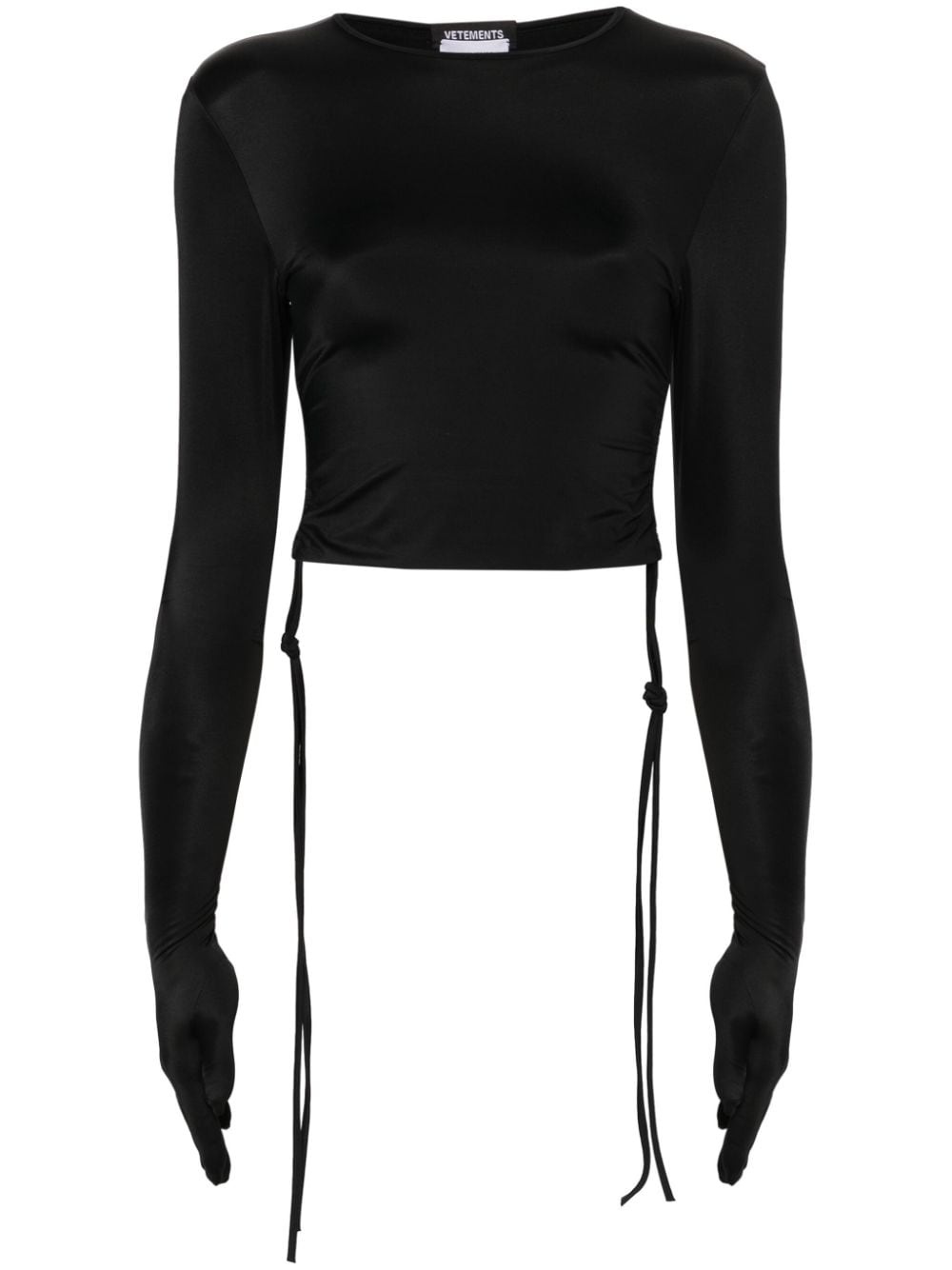 cropped long-sleeve T-shirt - 1