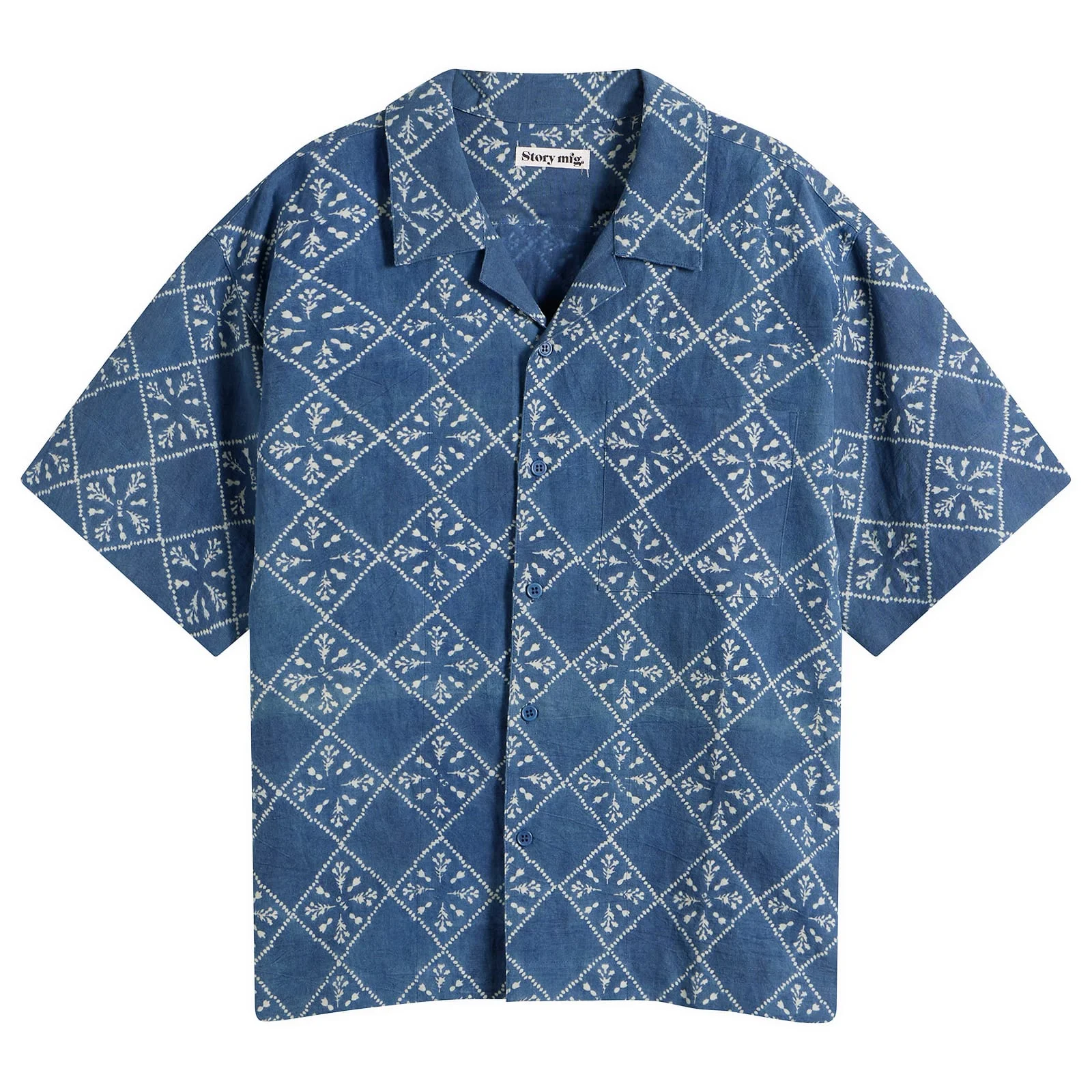 Story mfg. Hand Block Printed Greetings Shirt - 1