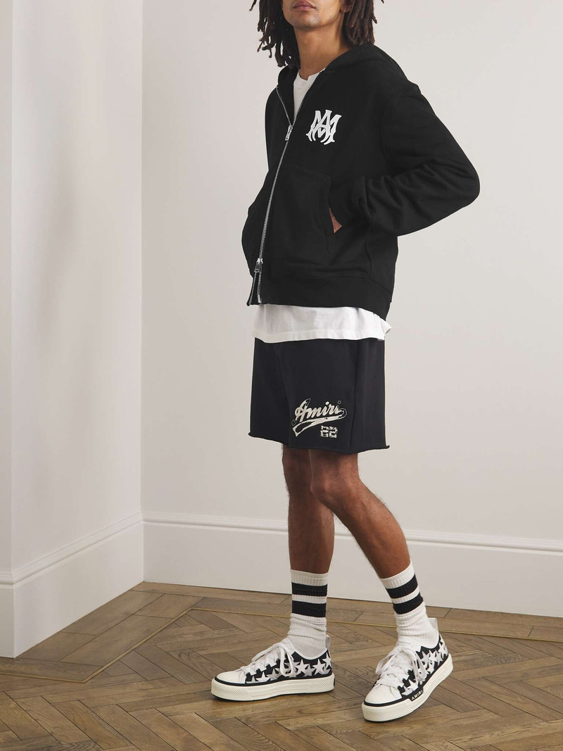 AMIRI MA Core Appliquéd Cotton-Jersey Zip-Up Hoodie outlook