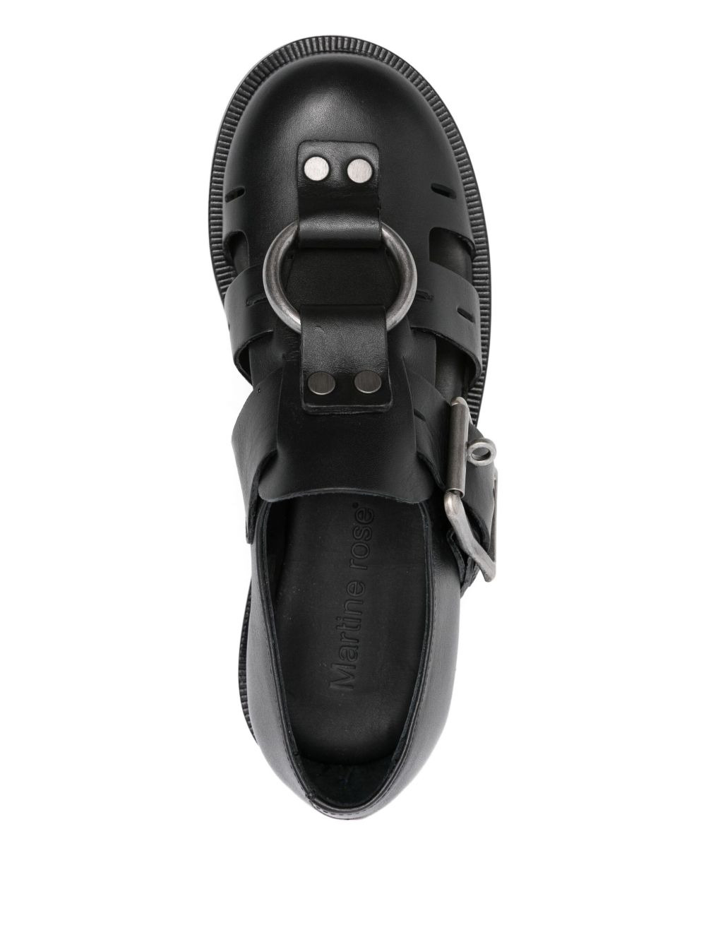 Bondage Belt leather sandals - 4