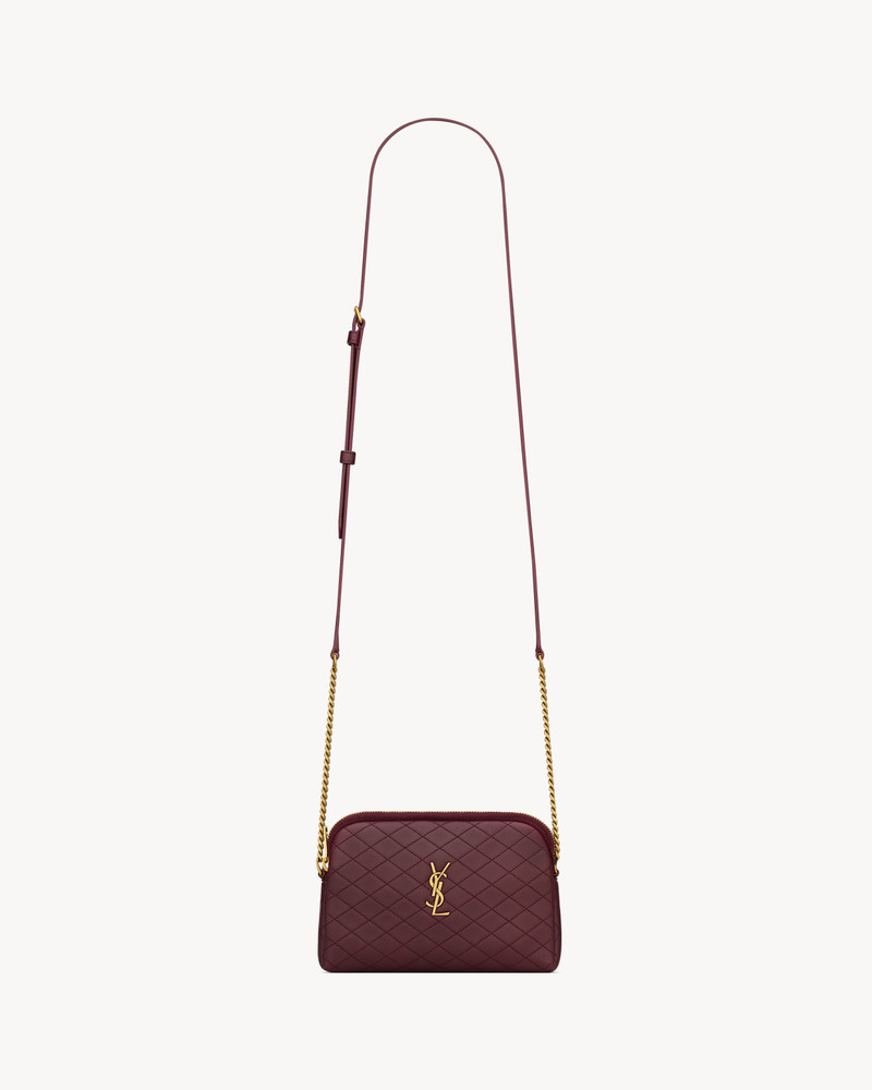 GABY ZIPPED POUCH IN QUILTED LAMBSKIN - 1