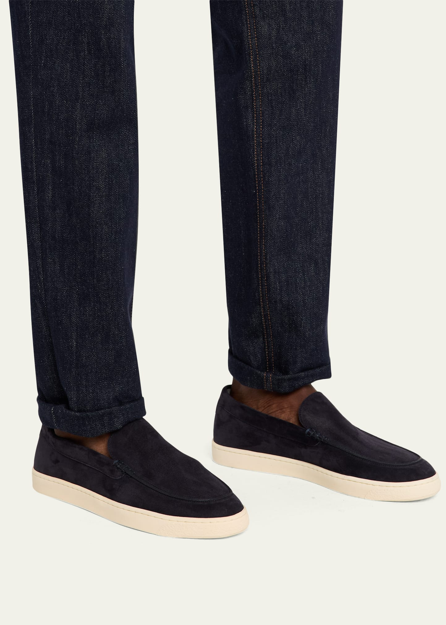 Men's Hybrid Venetian Suede Slip-Ons - 2