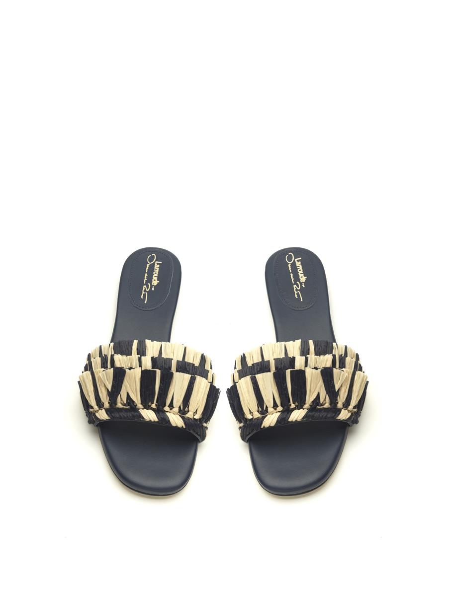 RAFFIA IVY SLIDE - 4