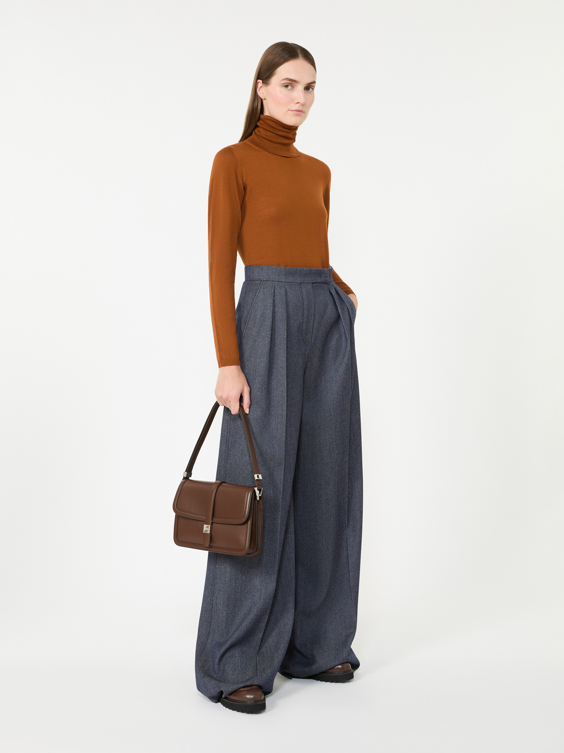 SALUTO Wool knit turtleneck jumper - 2