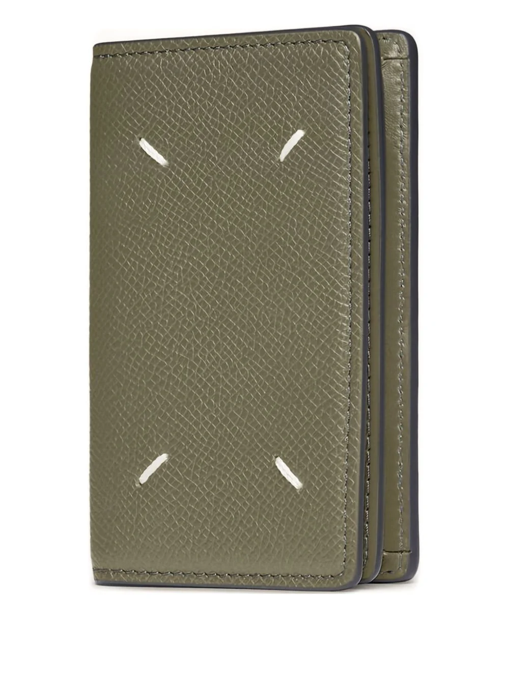 four-stitch leather cardholder - 1