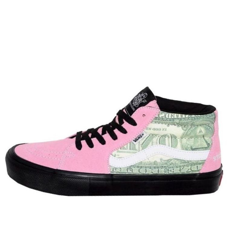 Vans x Supreme Skate Grosso Mid 'Dollar Bill Pink' VN0A5FCGPNK - 1