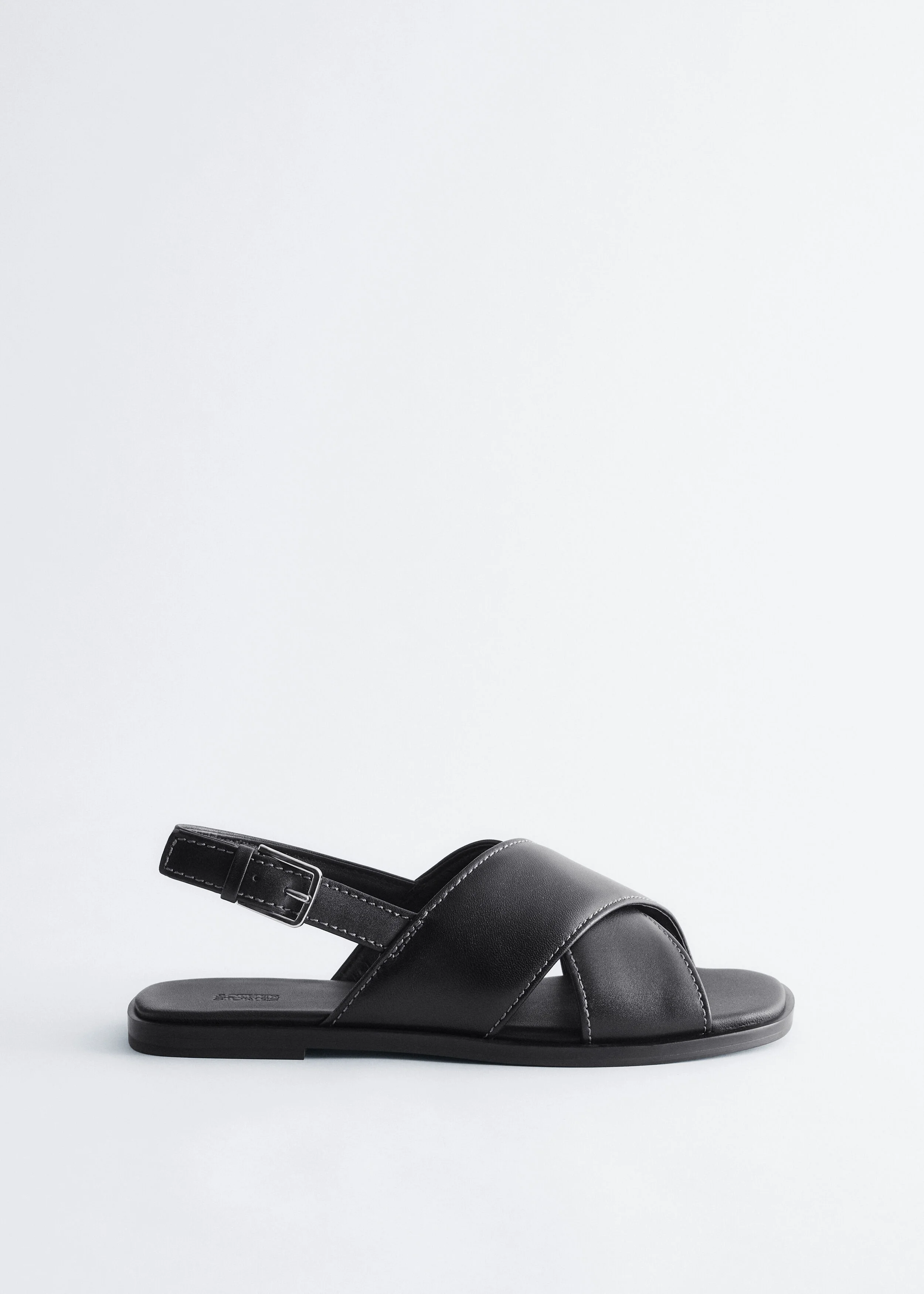 Crossover Leather Sandals - 1