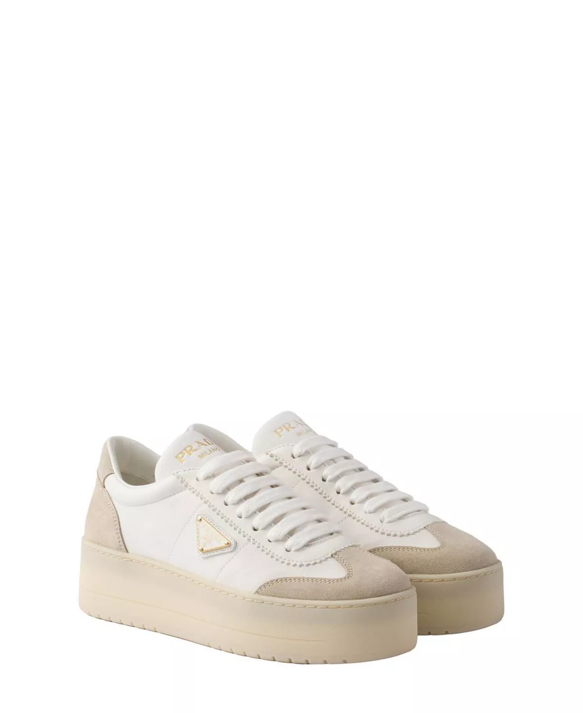 Women's Downtown Bold Nappa Leather and Suede Sneakers - 1
