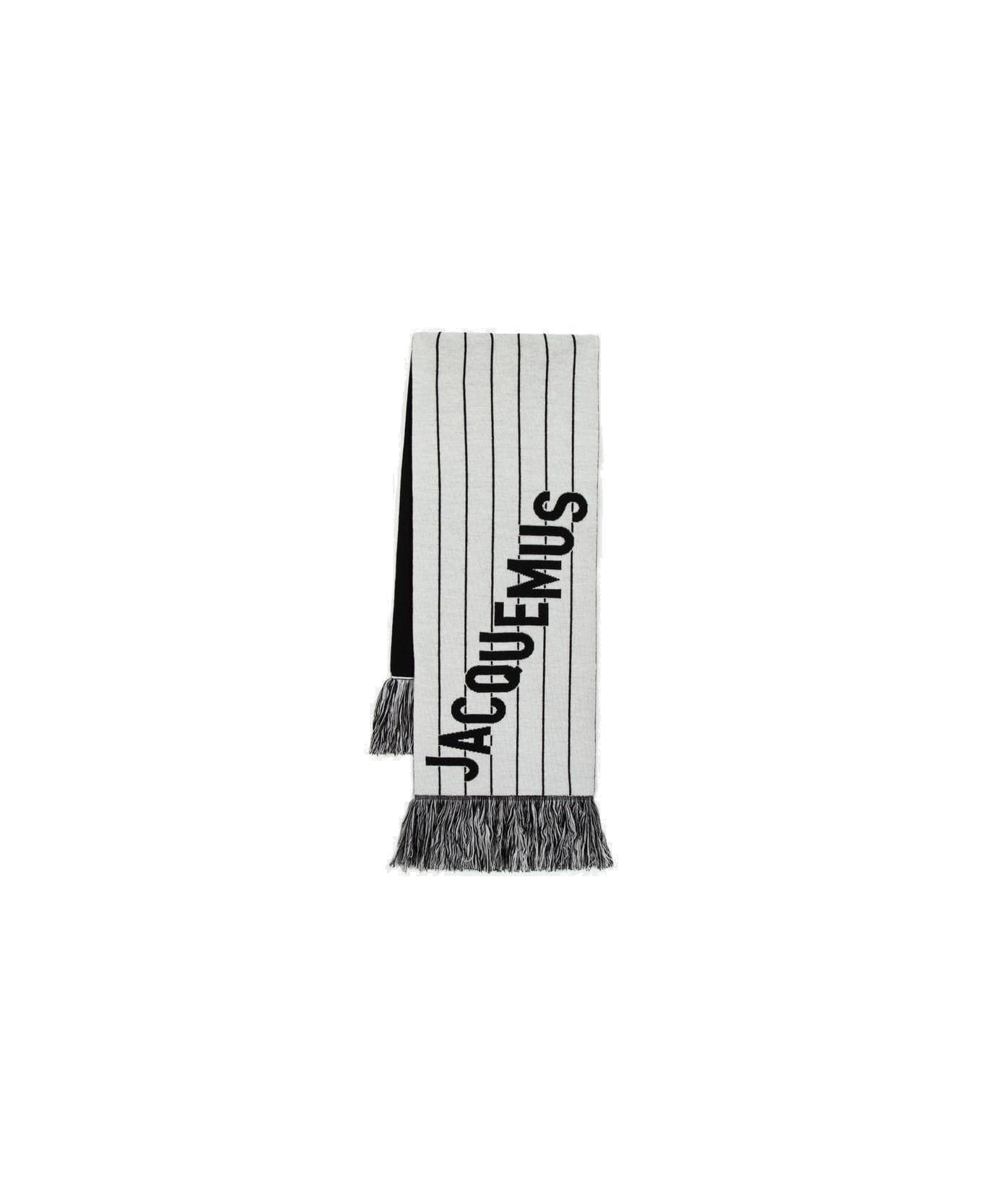 Two-toned Fringed Scarf - 1