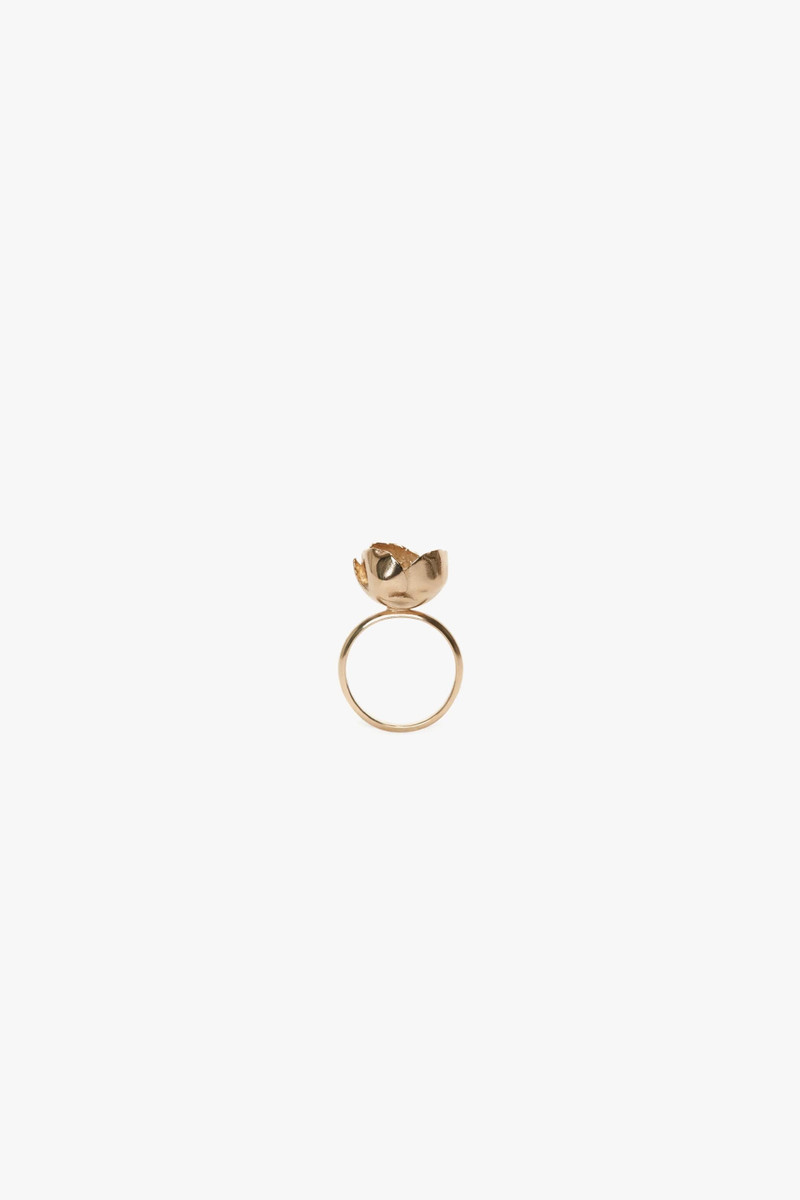 Exclusive Camellia Flower Ring In Gold 1