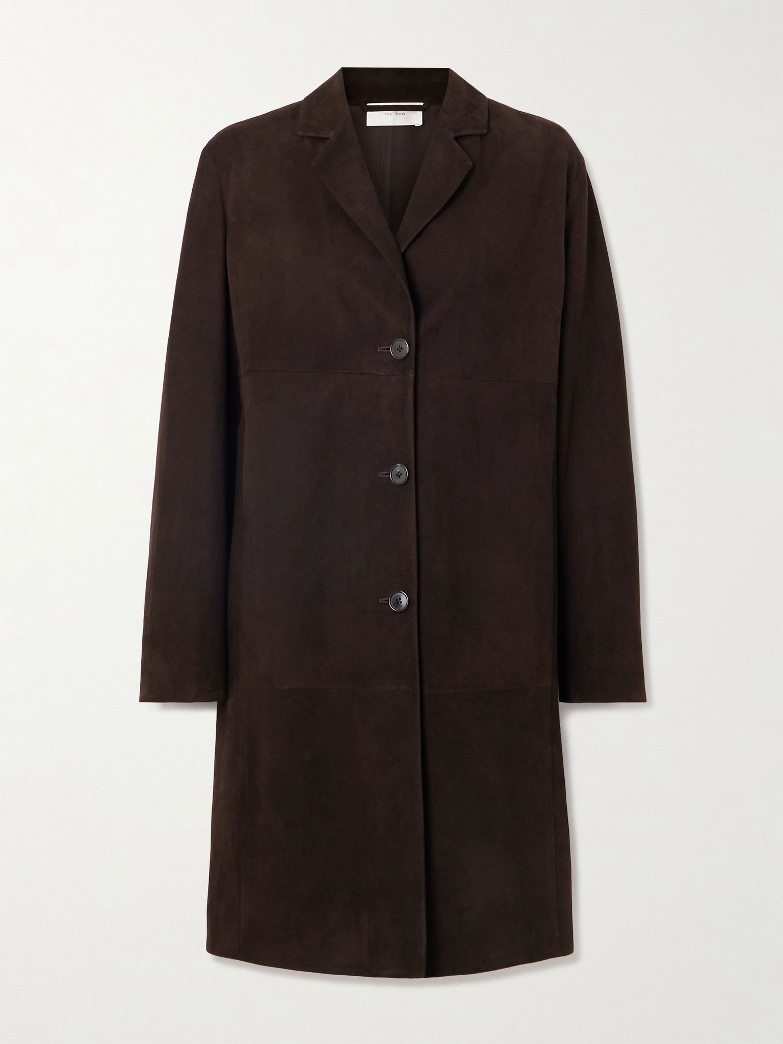 Babilonia suede coat Dark brown - 1