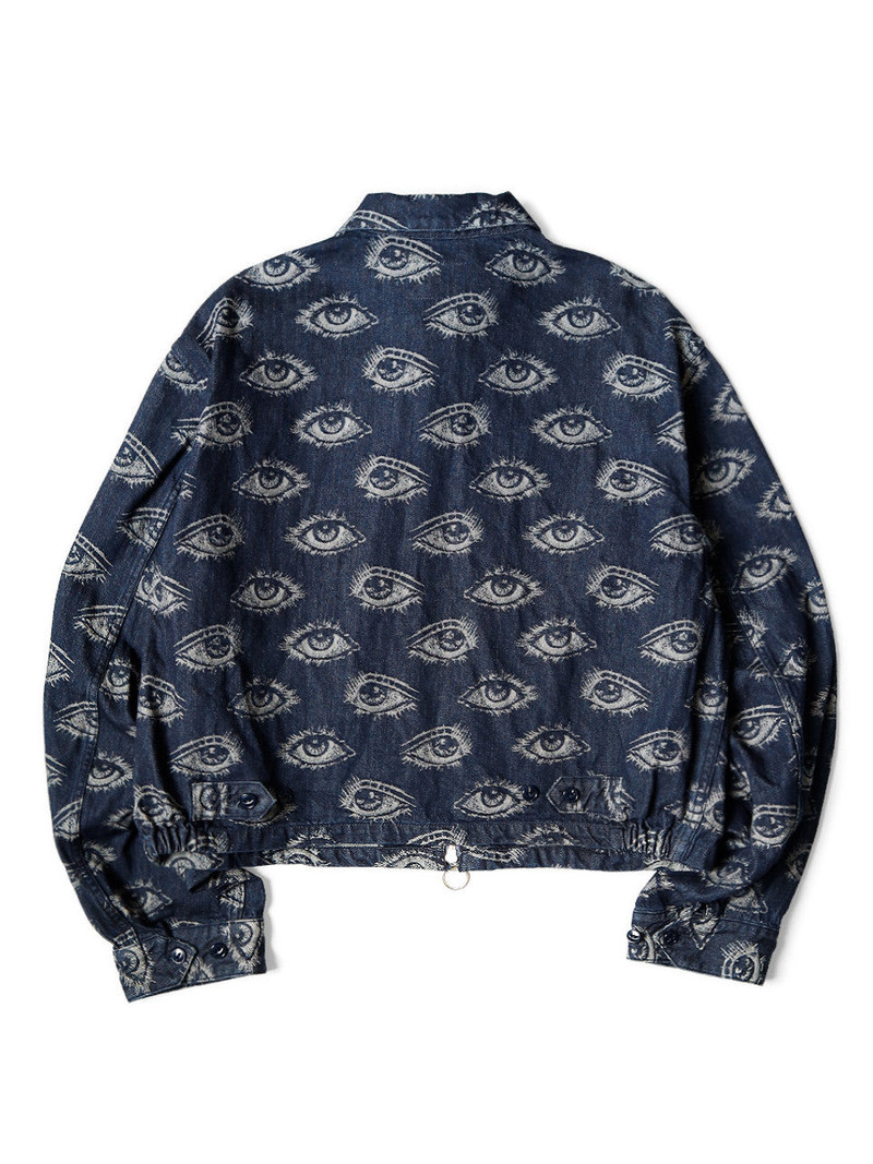 Kapital KAPITAL 12oz SPEAKEASY Denim Drizzler JKT 'Black' outlook