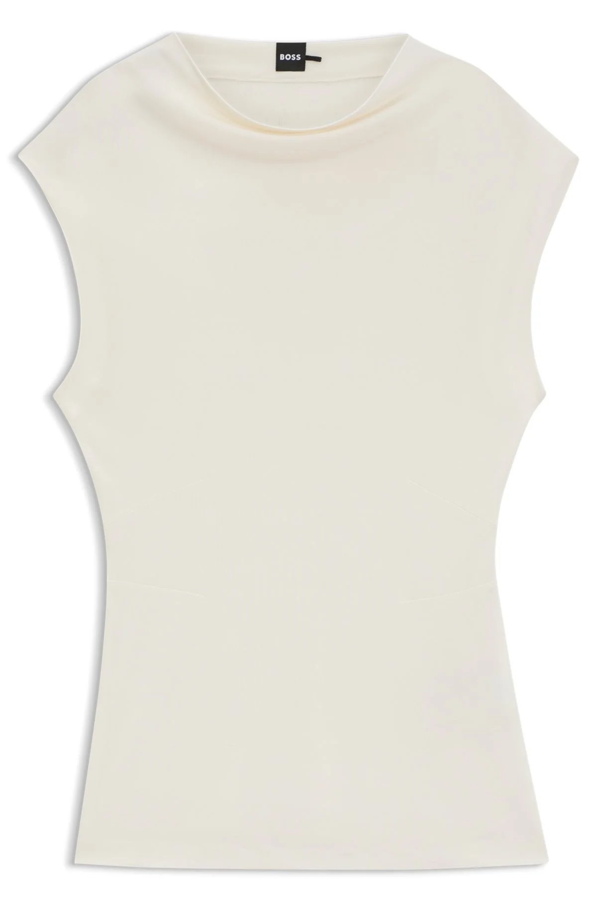 HIGH-NECK TOP IN MATTE FABRIC - 1