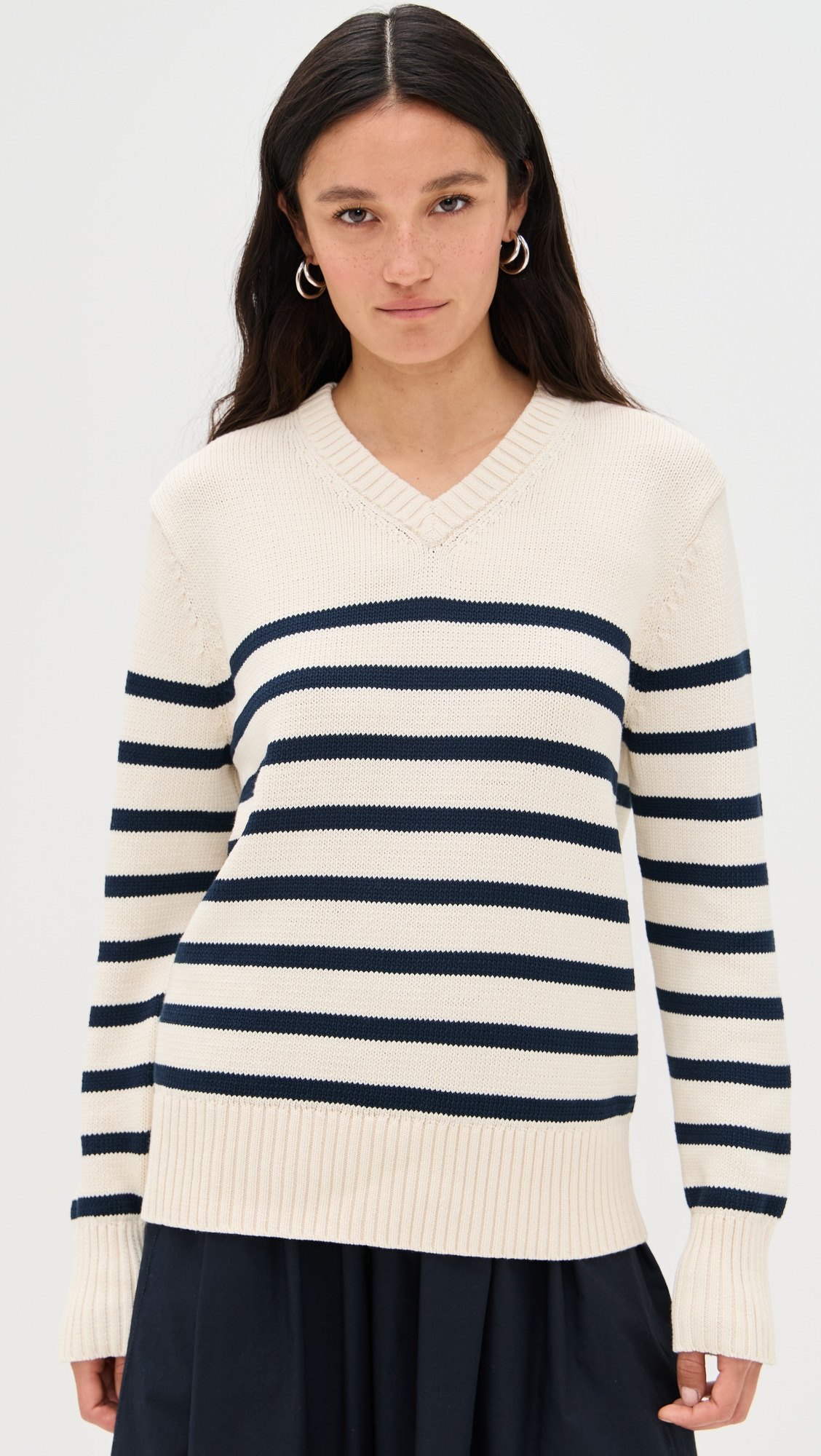 Cotton Kate V Neck Pullover - 6