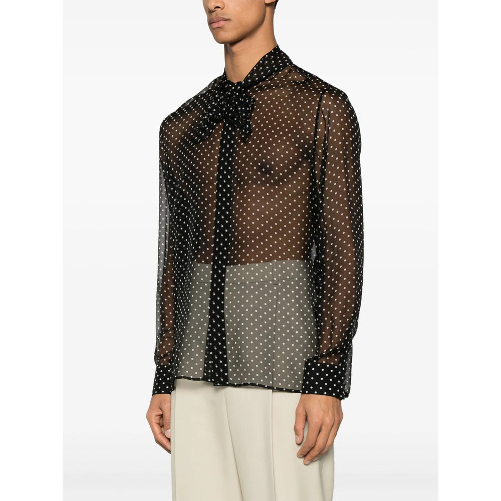 Saint Laurent Black Shirts Men - 4