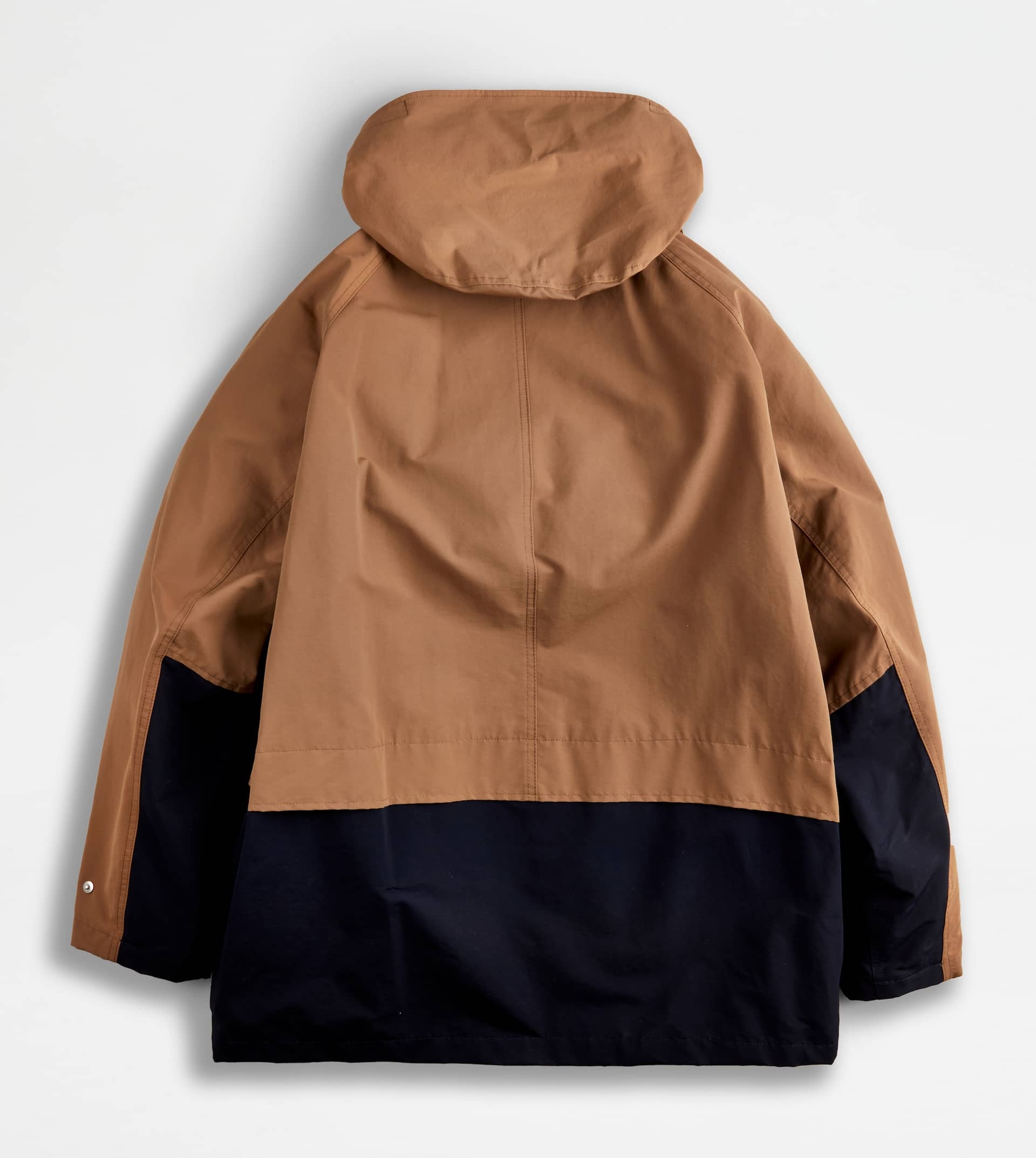 COLOR BLOCK PARKA - BROWN, BLUE - 8