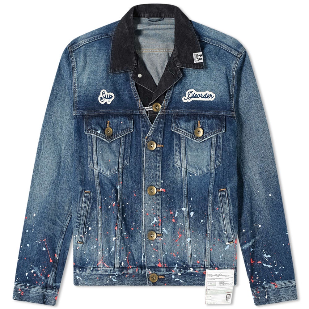 Maison MIHARA YASUHIRO Paint Splatter Layered Denim Jacket - 1