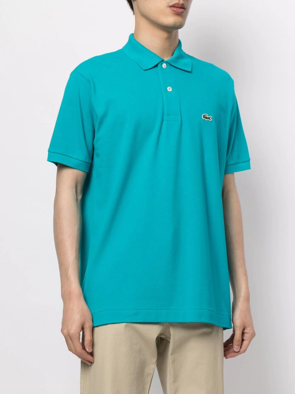 Classic appliqué-logo polo shirt - 3