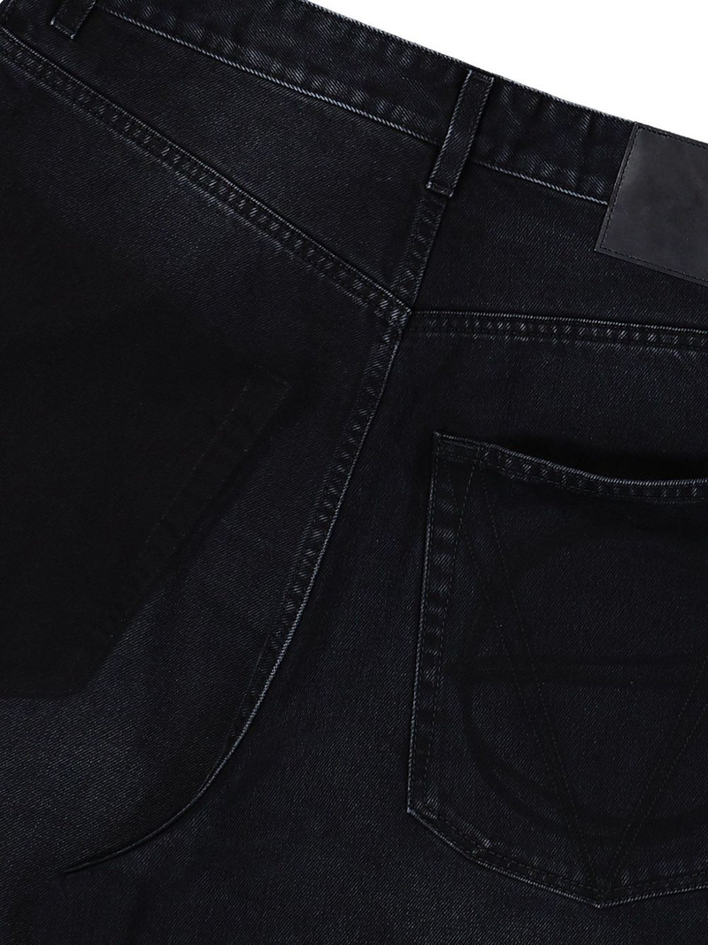 Anarchy painted cropped jeans 5
