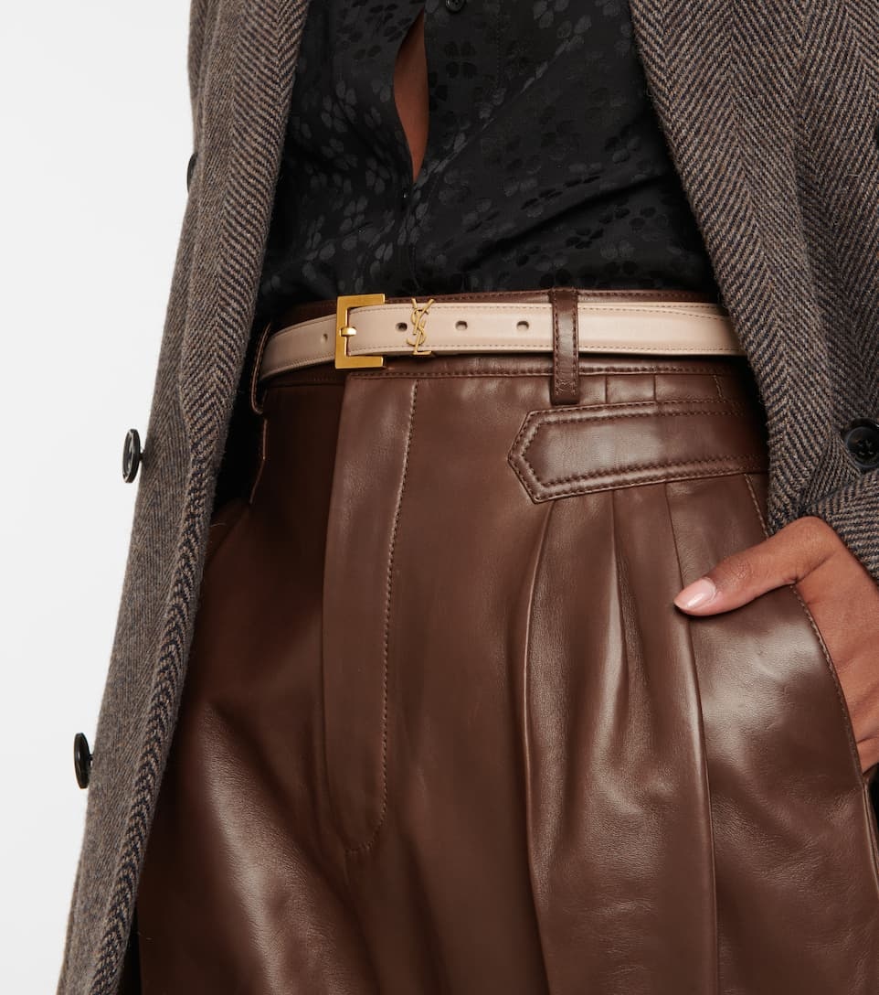 Cassandre slim leather belt - 2
