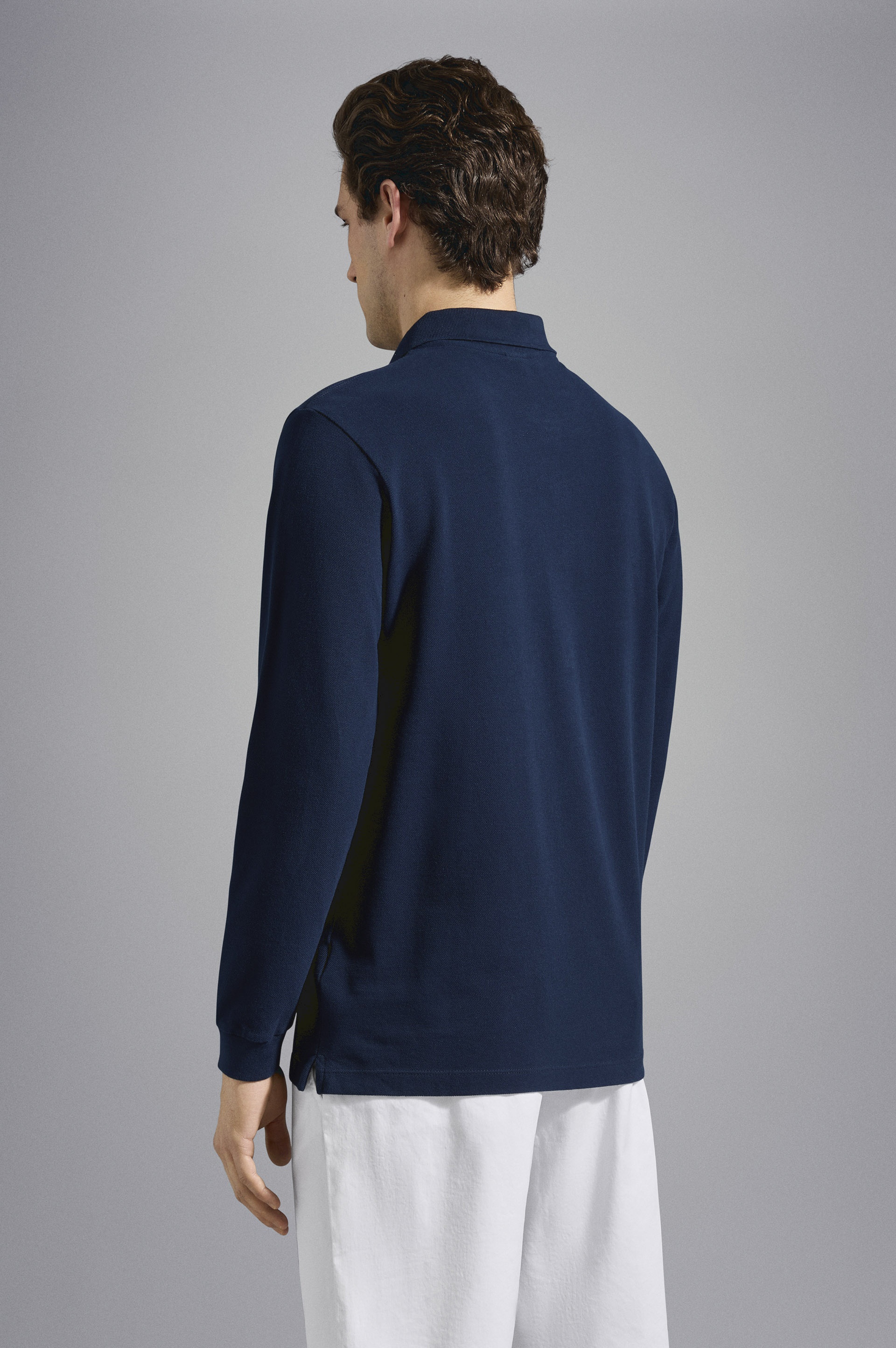 COTTON PIQUÉ POLO SHIRT WITH ICONIC BADGE - 3