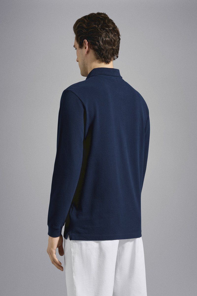 COTTON PIQUÉ POLO SHIRT WITH ICONIC BADGE 3
