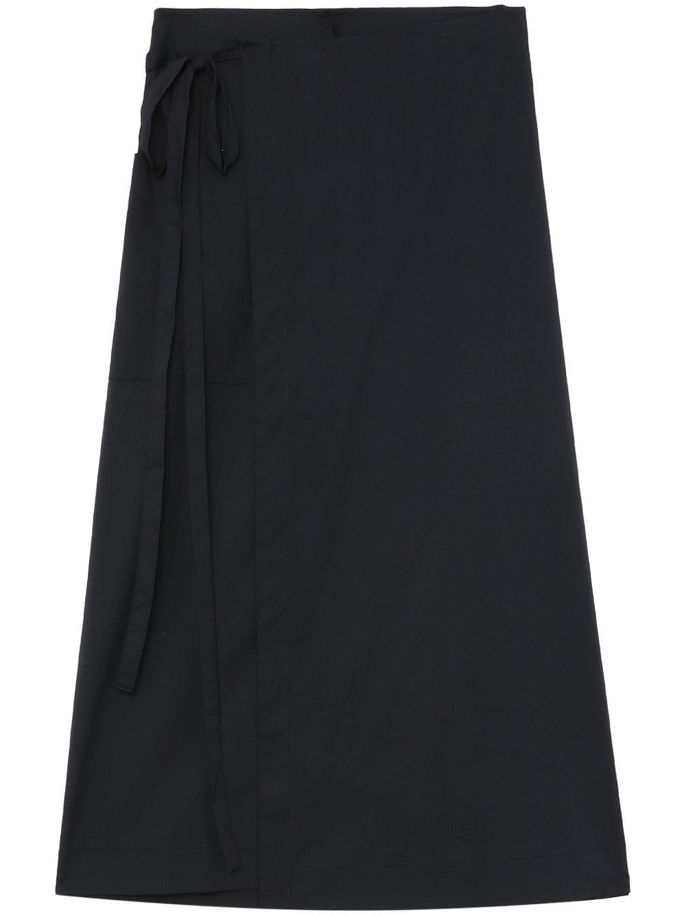 Soft Poplin Wrap Skirt - 1