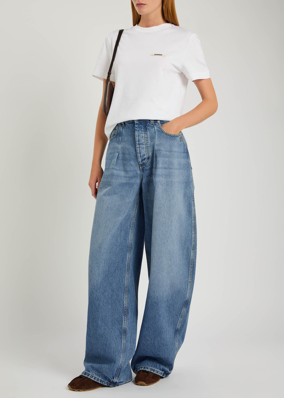 Jacquemus La Ovalo De-nîmes Wide Barrel-leg Jeans - 4