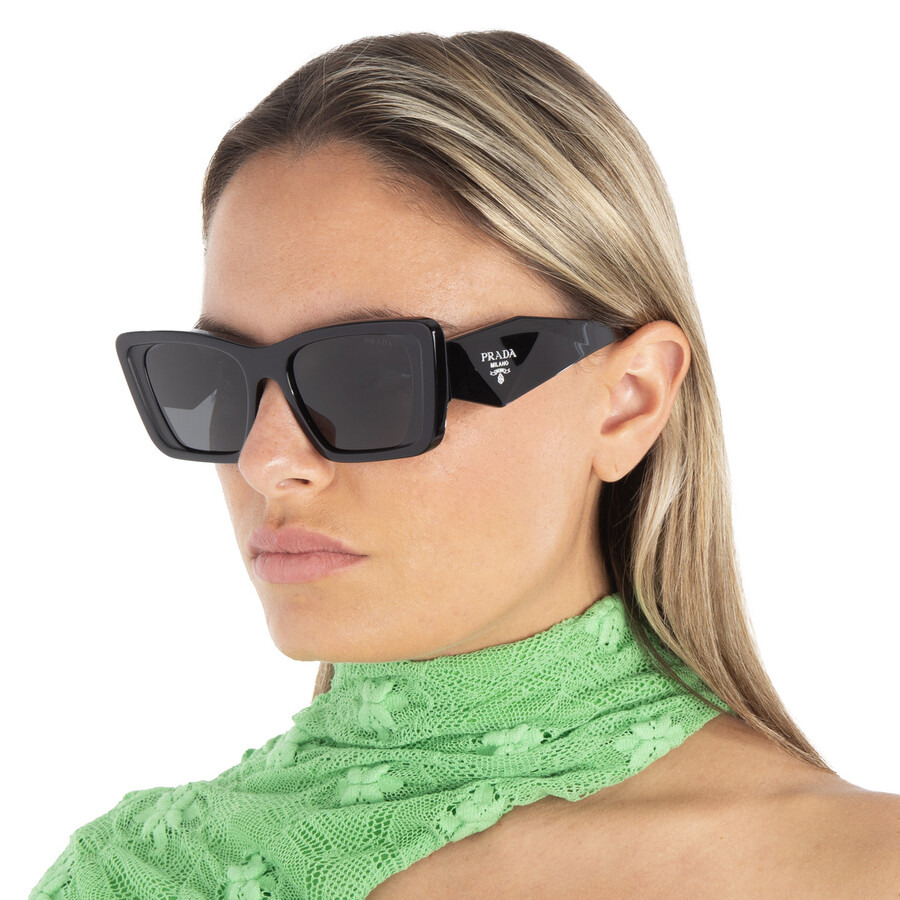 Prada Dark Grey Butterfly Ladies Sunglasses PR 08YS 1AB5S0 51 - 2